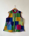 Halo Halo Patchwork Sleeveless Shirt