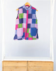 Berry Blast Patchwork Sleeveless Shirt