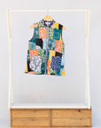 Batik Patchwork Sleeveless Shirt