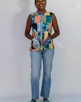 Batik Patchwork Sleeveless Shirt