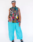 Patchwork Sleeveless Shirt