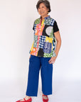 Batik Patchwork Sleeveless Shirt