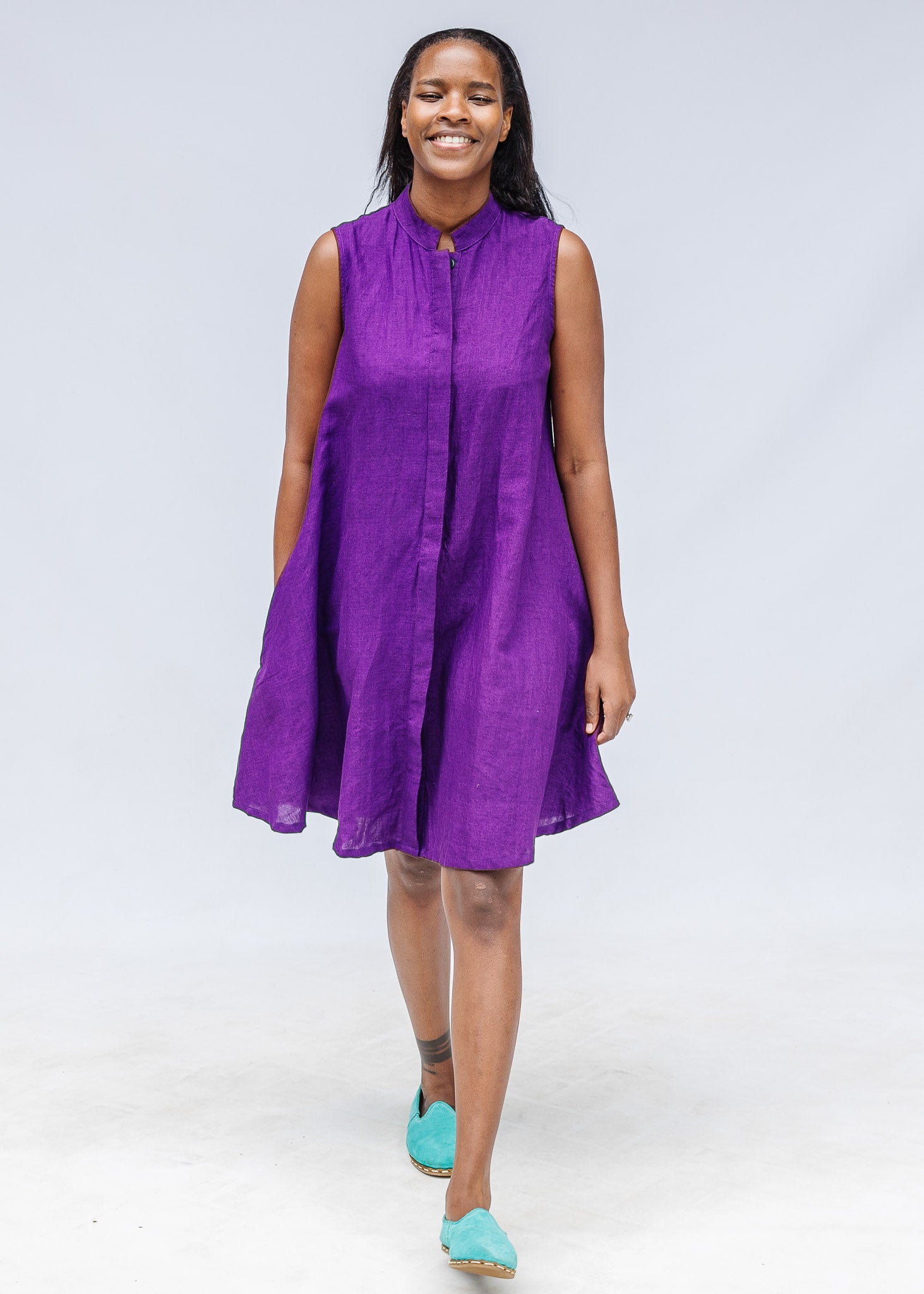 Aubergine Sleeveless Dress