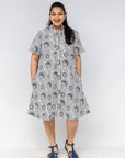 Intermezzo Fitted Short Sleeved Dress