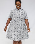 Intermezzo Fitted Short Sleeved Dress