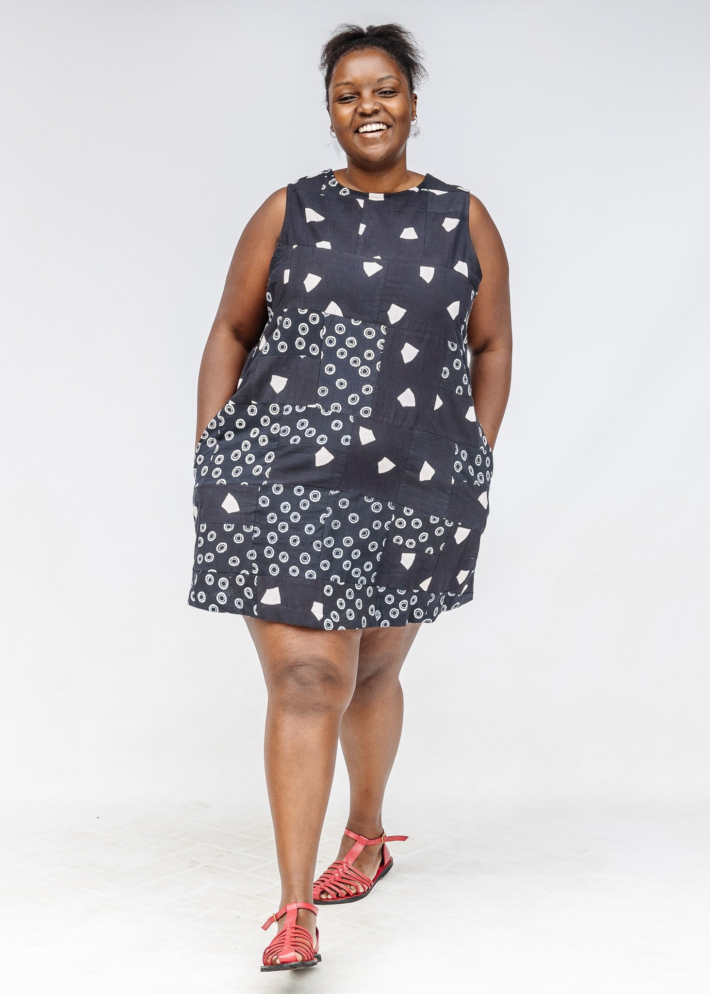 Callisto Patchwork Shift Dress