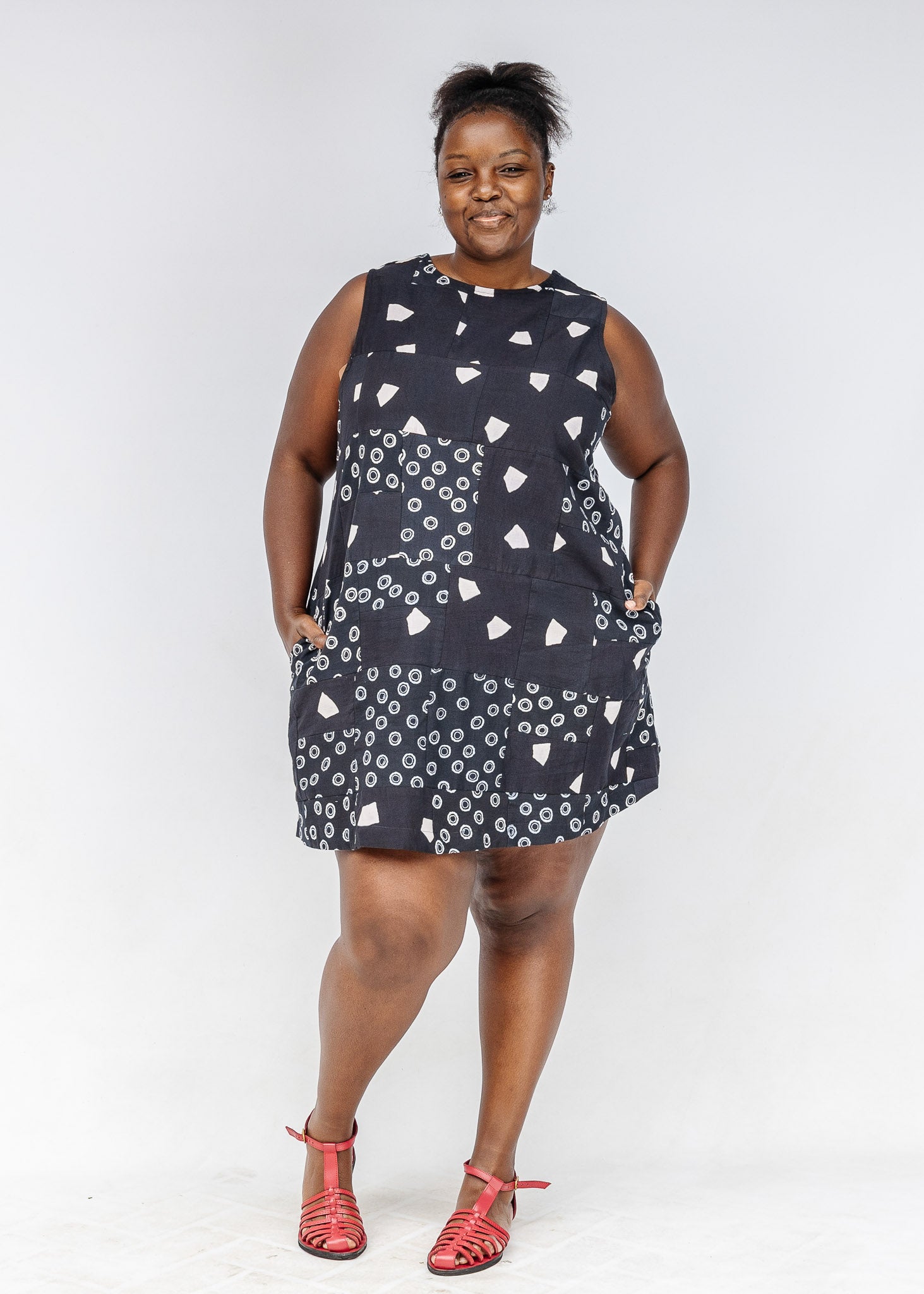 Callisto Patchwork Shift Dress