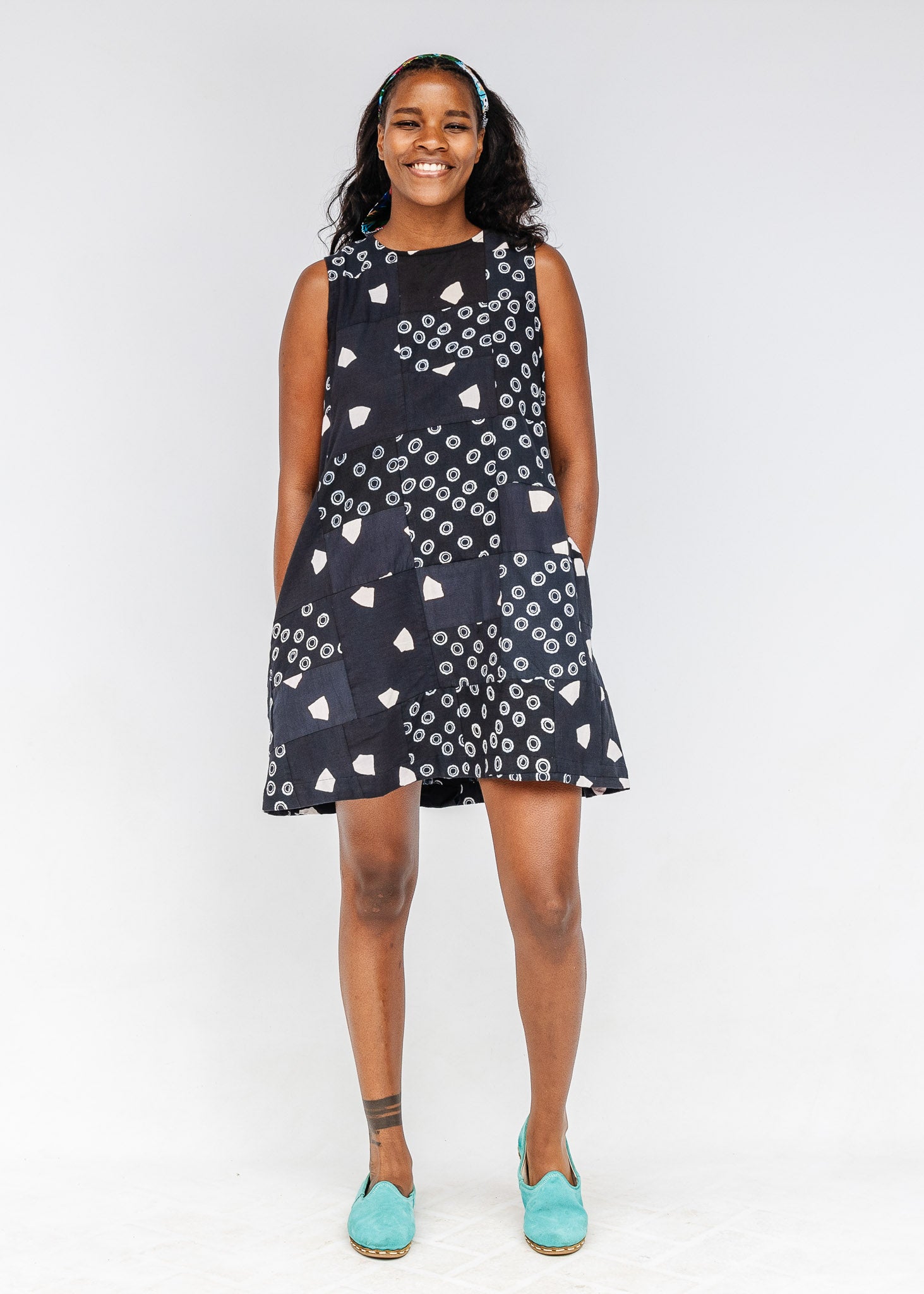 Callisto Patchwork Shift Dress
