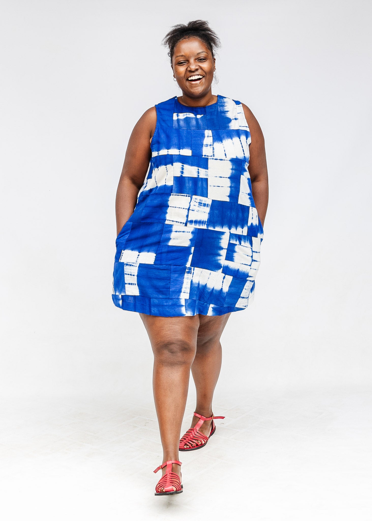 Do the Wave Reversible Patchwork Shift Dress