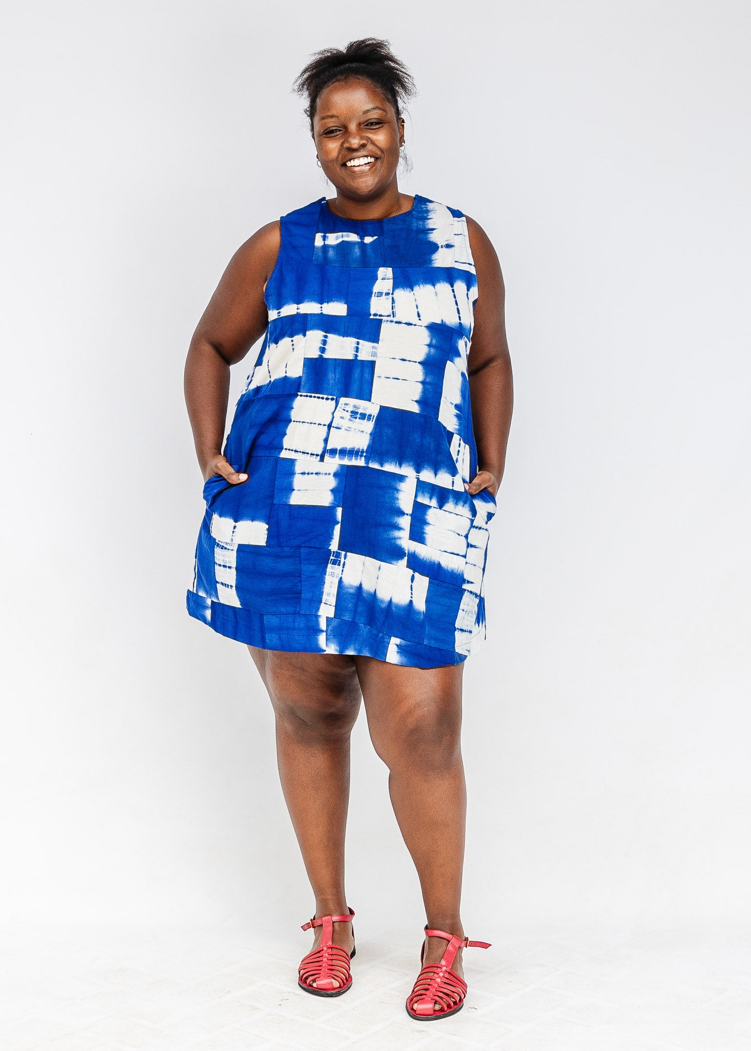 Do the Wave Reversible Patchwork Shift Dress