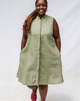 Sage Sleeveless Dress