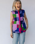 Berry Blast Patchwork Sleeveless Shirt